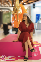 Olivia Draped Midi Dress